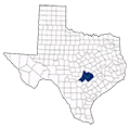 Central Texas map