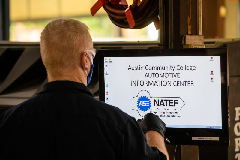 Automotive Technology class at the Riverside Campus on Tuesday, July 7, 2020