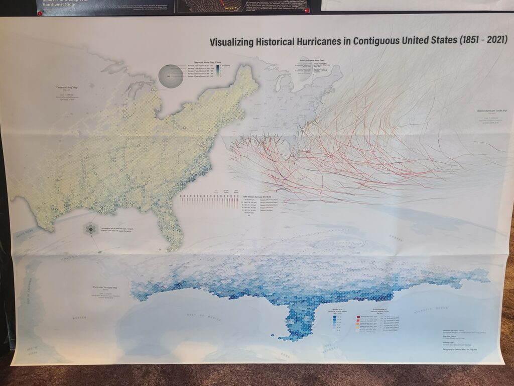 Visualizing Historical Hurricanes in Contiguous United States (1851-2021) by Chenxiao (Atlas) Guo