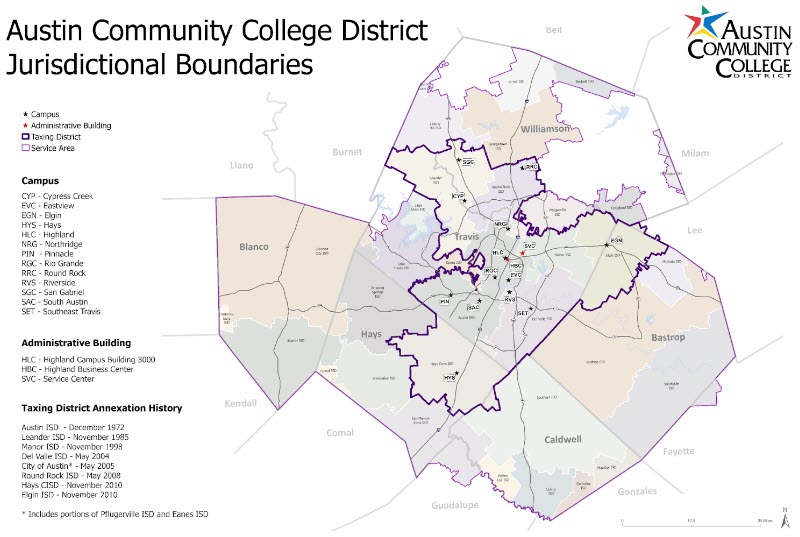 ACC Campuses within the Service Area